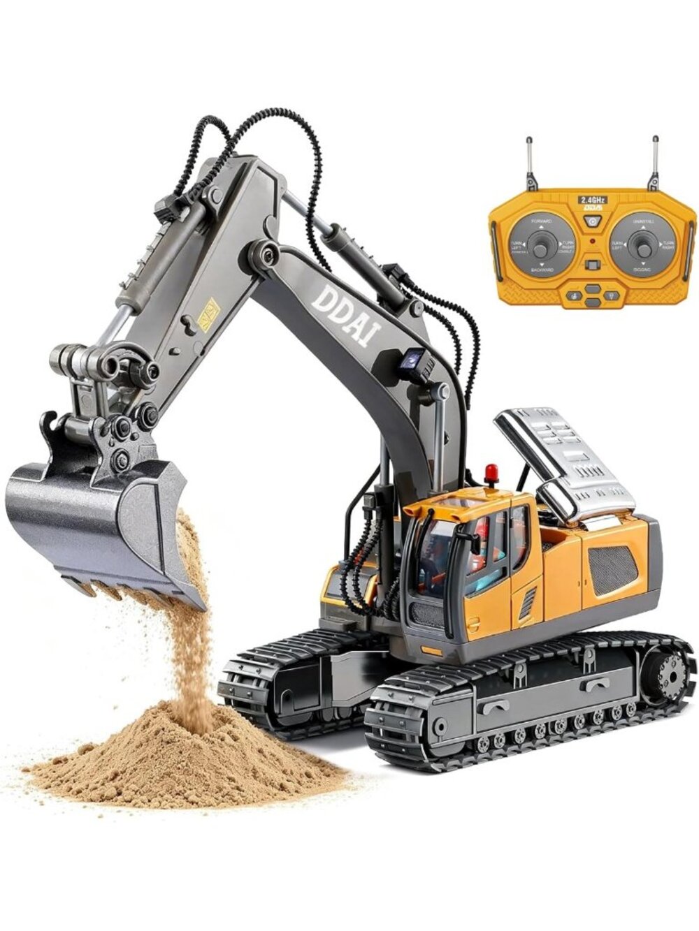 Remote Control Excavator Toy for Kids 4-12, Perfect Birthday Gift for Boys